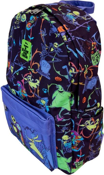 Actual product image Loungefly Nightmare before Christmas by Backpack Glow In The Dark Characters