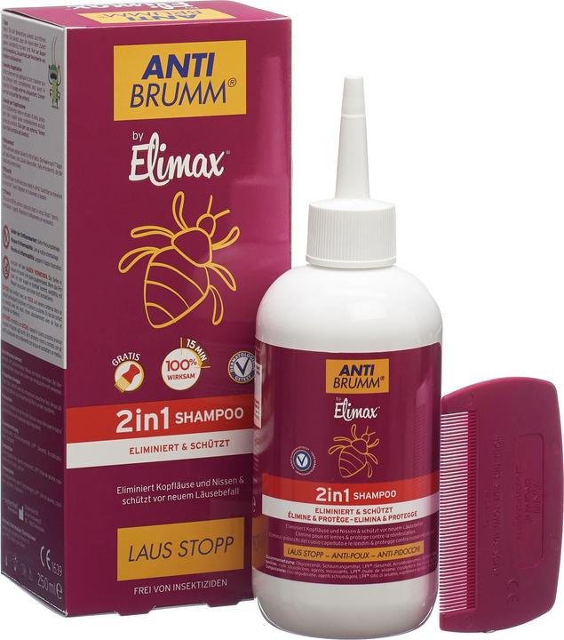 Actual product image Anti-Brumm Laus Stop 2 in 1 (250 ml, Lice shampoo)