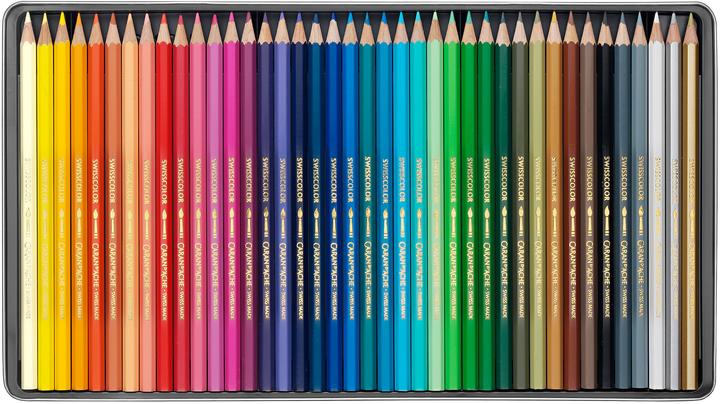 Produktbild Caran d'Ache Swisscolor Metalldose Farbstifte (Mehrfarbig, 40 x)