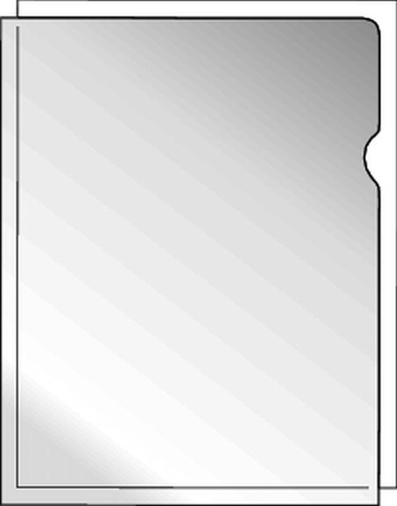 Actual product image Falken 100 Transparent pockets DIN A4 transparent grained 0,12 mm (A4, 100 x)