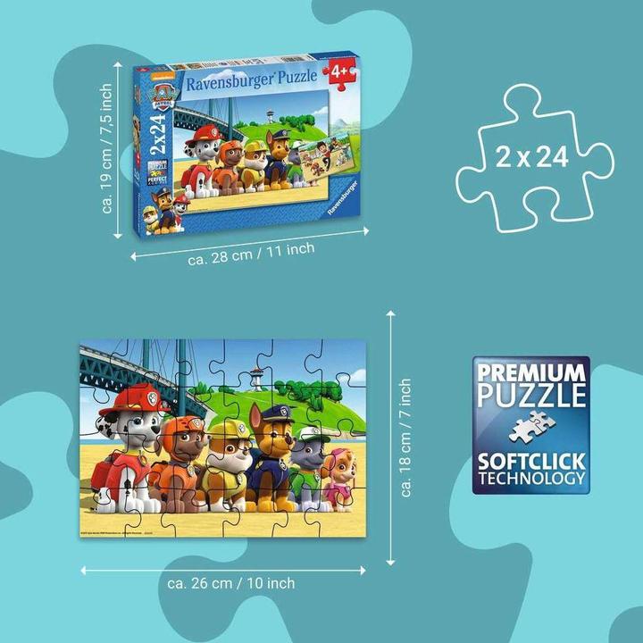 Produktbild Ravensburger Paw Patrol - Brave Dogs (24 Teile)