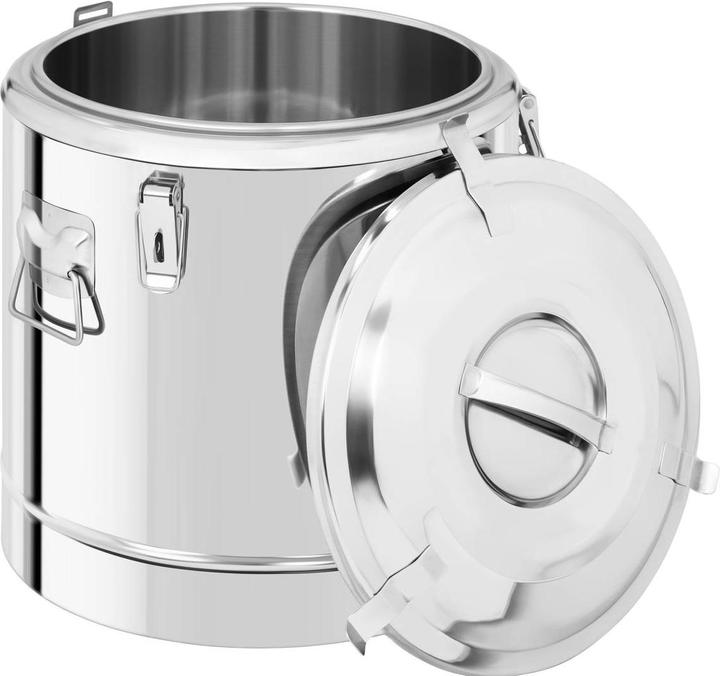 Produktbild Royal Catering Thermobehälter Edelstahl Thermobox Warmhaltebehälter Speisen Ablasshahn 35 L (35 l)