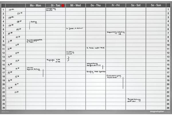 Actual product image Magnetoplan Weekly planner (90 x 60 cm)