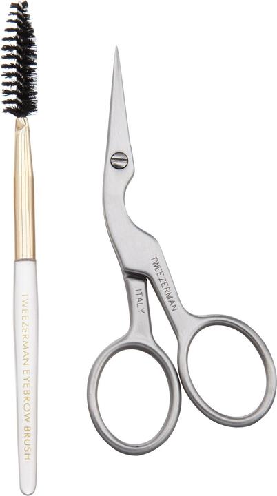 Tweezerman Stainless Brow Shaping Scissors And Brush (Augenbrauen)