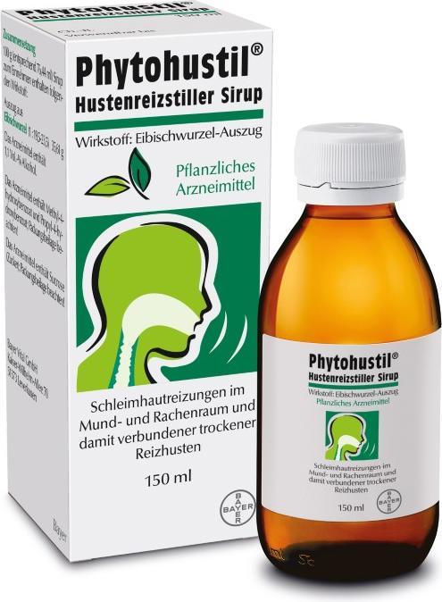 Produktbild Bayer Phytohustil Hustenreizstiller Sirup, 150 ml Lösung (1 Stück)