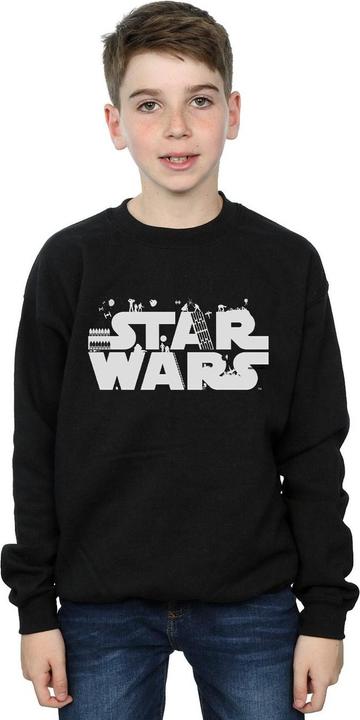 Actual product image Star Wars Boys Minimalist Logo Sweatshirt (140, 146)