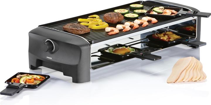 Produktbild Princess Raclette und Teppanyaki Grill, für 8 Personen, 1200 Watt, 162840