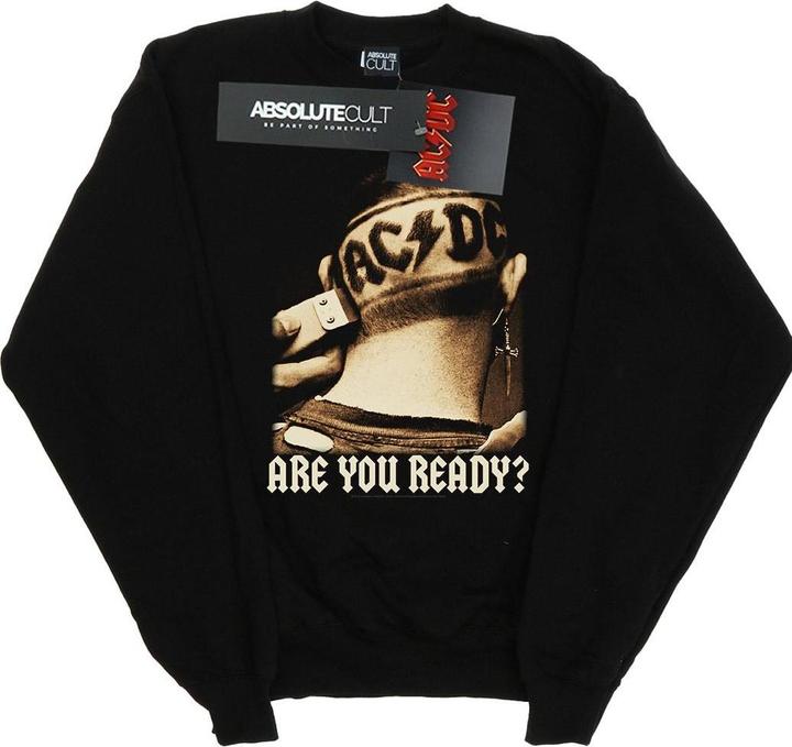 Actual product image AC/DC Mens Are You Ready Hair Shave Cotton Sweatshirt (L)