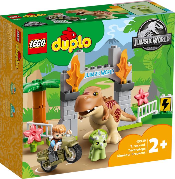 Produktbild LEGO Ausbruch des T. Rex und Triceratops (10939)