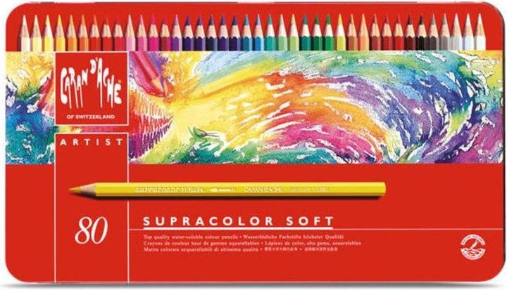Produktbild Caran d'Ache Supracolor Aquarelle Metallschachtel (Mehrfarbig, 80 x)