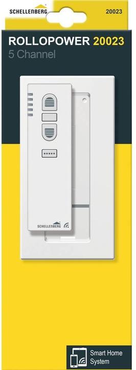 Produktbild Schellenberg Funk-Handsender 20023 5-Kanal mit Wandhalterung wei