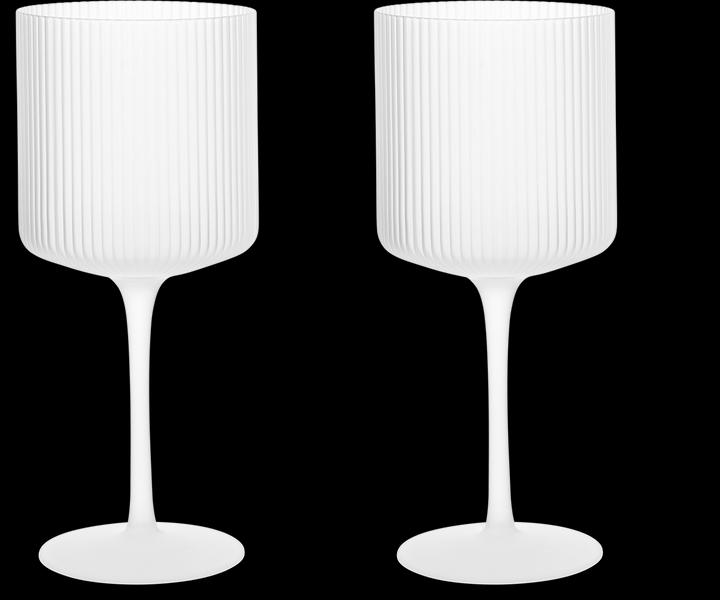 Ferm Living Ondulazione (32.50 cl, 2 Occhiali, Bicchieri da vino bianco)