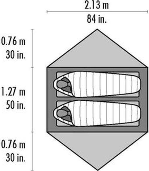Produktbild Msr Hubba Hubba NX (Kuppelzelt, 1.54 kg, 2 Personen)