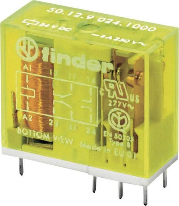 Immagine prodotto Finder Relè potenza PCB DPDT,bobina 8A 24V c.c.
