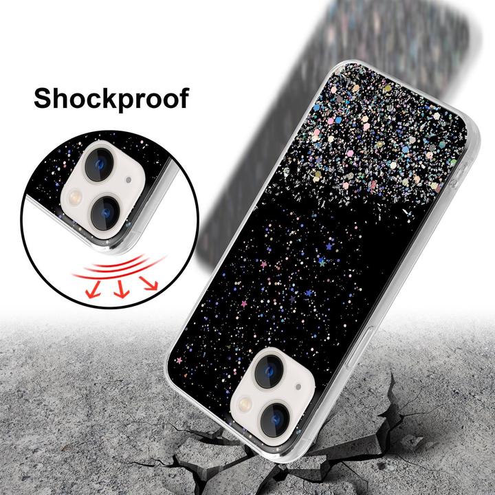Image du produit Cadorabo Couverture TPU paillettes scintillantes (Apple iPhone 13 mini)