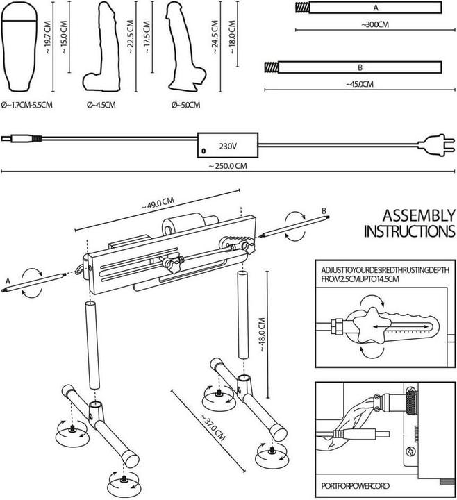 Actual product image The Banger Double-sided Fucking Machine