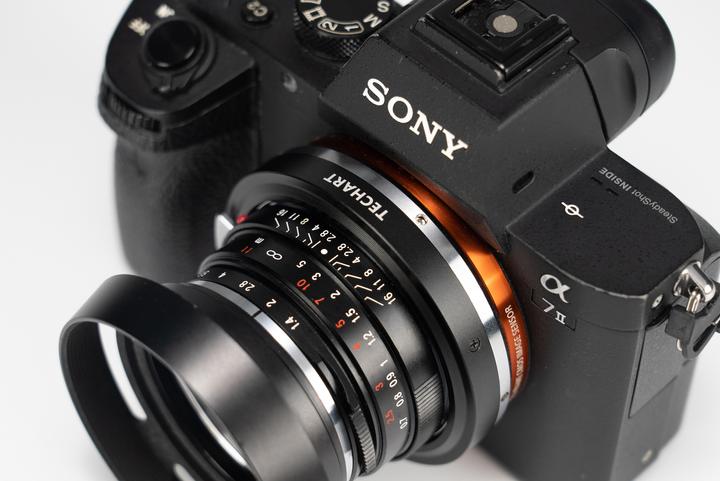 Actual product image Techartpro AF-Adapter Leica M - Sony E-Mount, V2