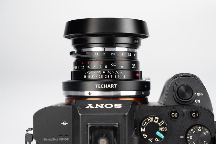 Actual product image Techartpro AF-Adapter Leica M - Sony E-Mount, V2