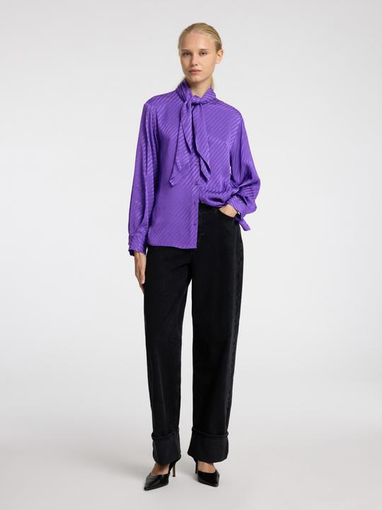 Image du produit Selected Femme Blouse en satin à noeuds (34)