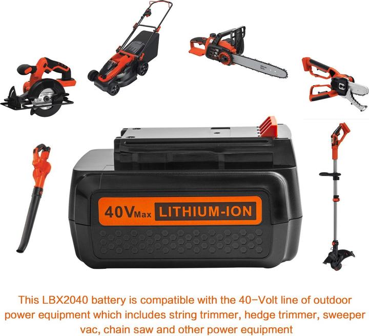Immagine prodotto Acconic Batteria f. Black & Decker LBX2040 LBX36 LBXR36 LBXR2036 36V-40V (40 V)
