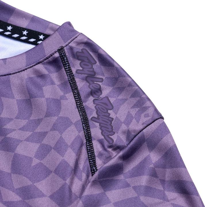 Immagine prodotto Troy Lee Designs Womens Lilium SS Jersey, Twisted Checkers, deep purple, L (L)