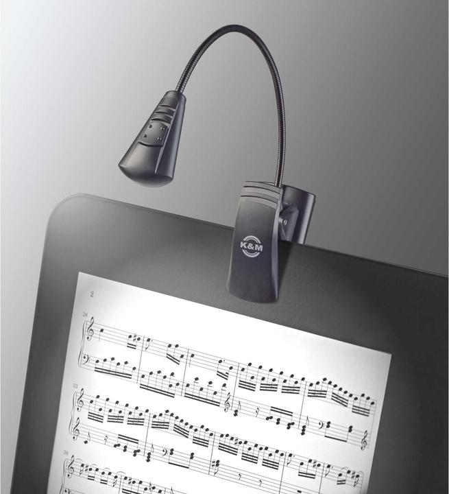 Actual product image K&M 12241 Notenpultleuchte (Instrument lighting)