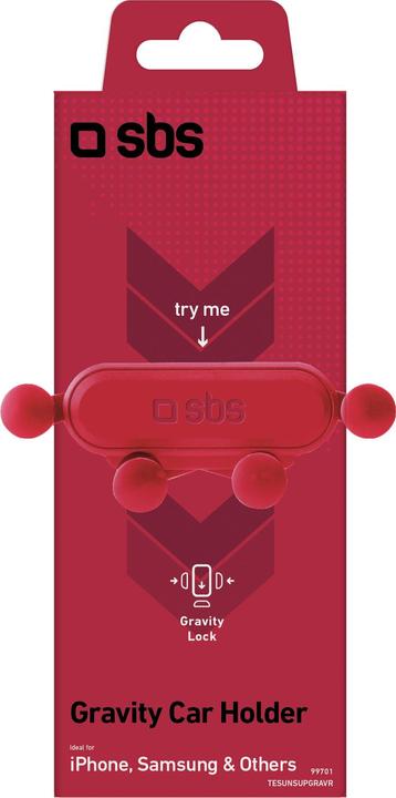 Actual product image SBS Ventilation Slot Universal Holder Gravity red