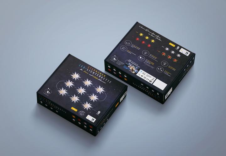 Produktbild Sterntaler LED Sternenkette 8cm IP44 weiss (8 m)