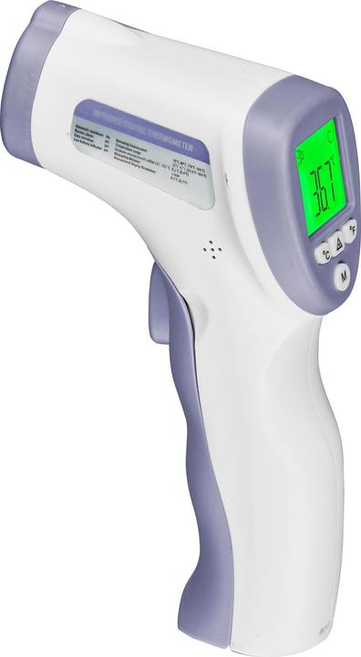 Amasana Fieberthermometer Infrarot Stirnthermometer, kontaktlos mit Digital Anzeige (Stirn, Berührungslos)