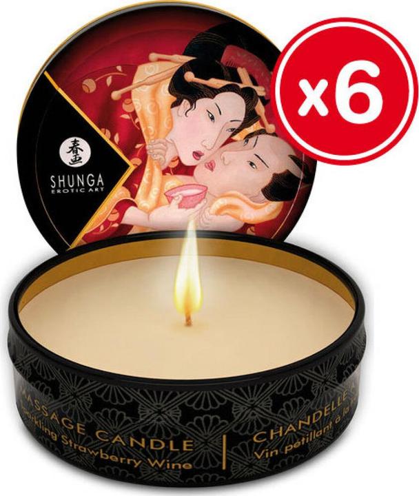 Productafbeelding Shunga Mini Massage Kaars 6st (180 ml)