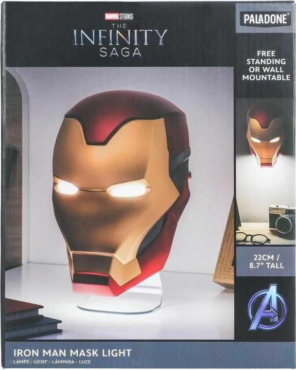 Actual product image Paladone Products Iron Man Mask Light