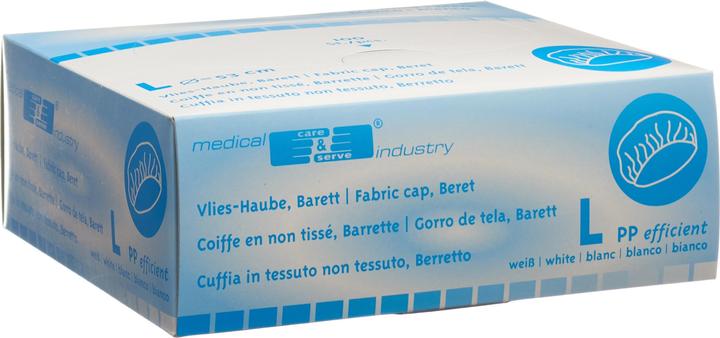 Produktbild ZVG Vlieshauben L weiss 100 Stk