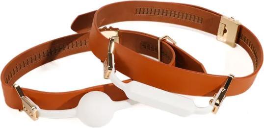 Actual product image Lockink Ball-Gag & Gag-bite Set - brown