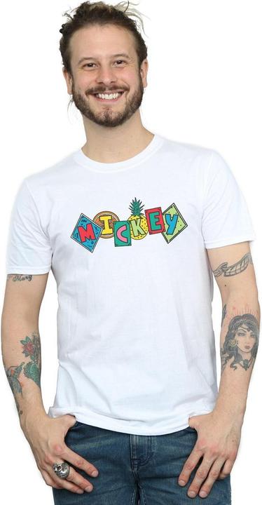 Actual product image Disney Mens Mickey Mouse Fruit Blocks T-Shirt (XXL)