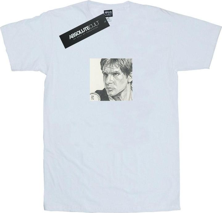 Star Wars Han Solo Drawing TShirt (L)