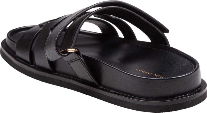 Actual product image Tory Burch slide ines sport double t in leather color black (38)