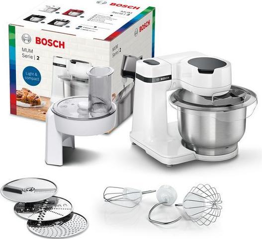 Image du produit Bosch Hausgeräte Série 2 MUMS2EW01 food processor Acier inoxydable, Blanc (700 W)
