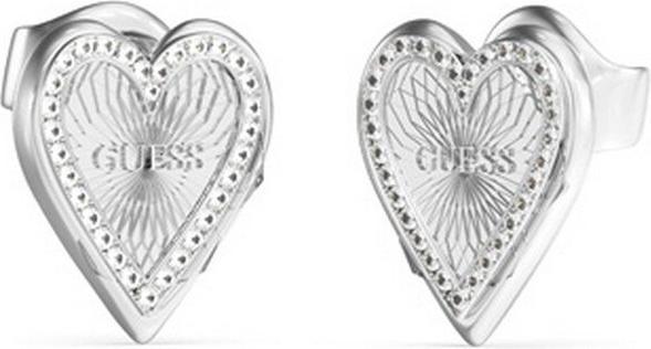 Guess Beautiful steel earrings Love Me Tender JUBE03237JWRHT/U (Edelstahl, Emaille)
