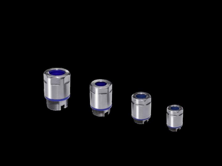 Actual product image Rittal 2410011 Cable gland with locknut, impact resistant M16 x 1.5 stainless steel 5pcs.