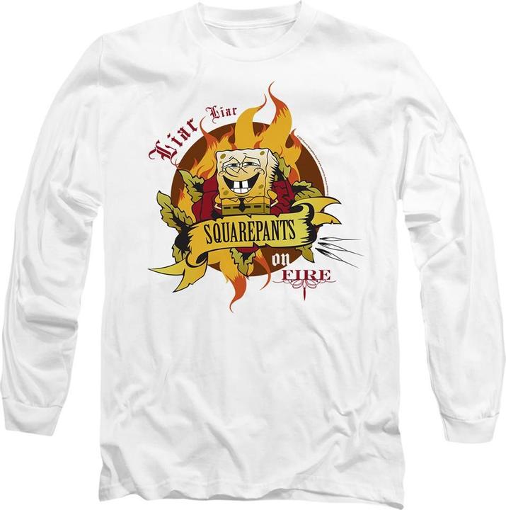 Spongebob Squarepants Liar Liar Pants On Fire TShirt (XXL)