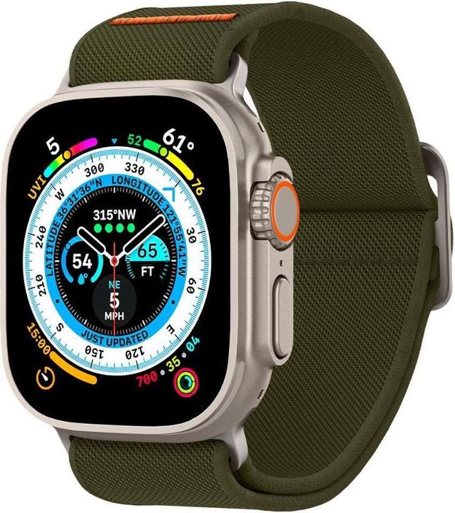 Immagine prodotto Spigen Fascia Fit Lite per Apple Watch Serie 42, 44, 45, 49 mm - kaki (42 mm, 44 mm, 45 mm, 49 mm, Nylon, Tessuto, Acciaio inossidabile)