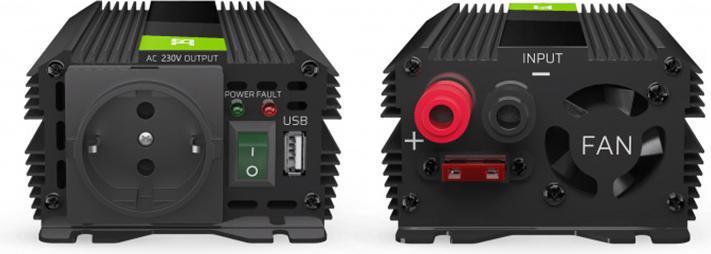 Produktbild GreenCell Car Power Inverter Converter 24V to 230V 300W/600W with USB
