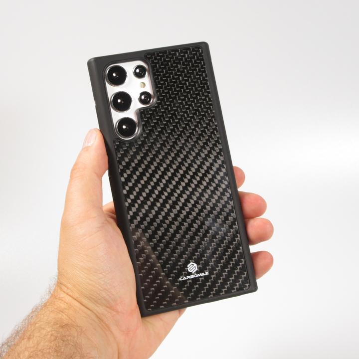 Actual product image Carbomile Cover Carbon Fiber (Samsung Galaxy S22 Ultra)