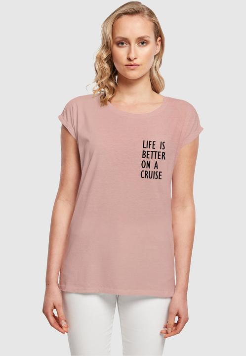 Produktbild Merchcode Ladies Life Is Better Extended Shoulder Tee - 113659 (S)