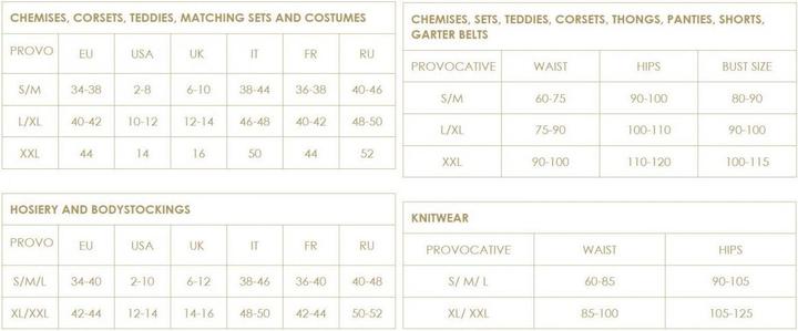 Produktbild Provocative Negligee in schwarz (L, XL)