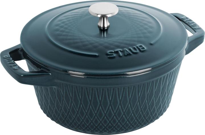 Produktbild Staub Twisted Cocotte (24 cm, Bräter + Schmortopf, Gusseisen)