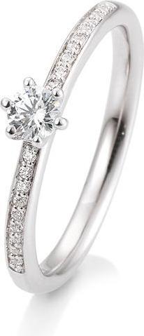 Image du produit Breuning Bague de fiançailles Pavé (58, Or 585/14 K)