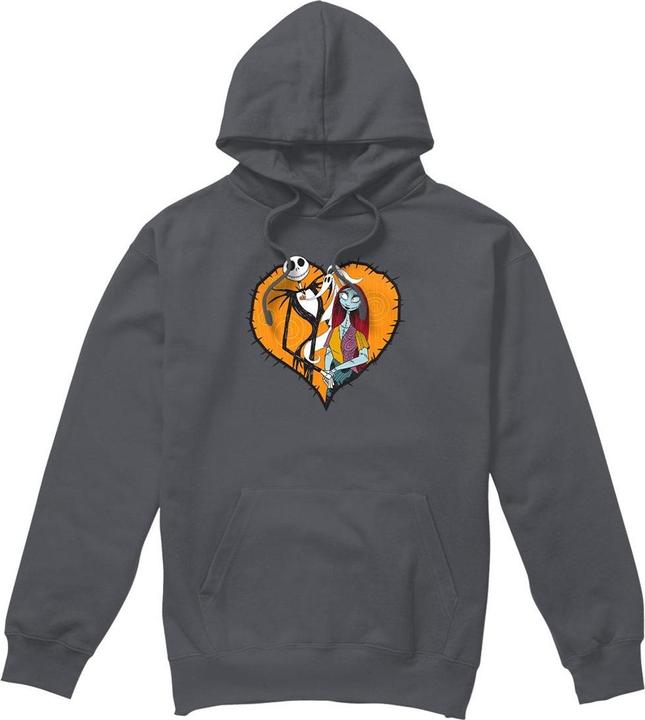 Actual product image The Nightmare Before Christmas Mens Jack Sally Heart Hoodie (L)