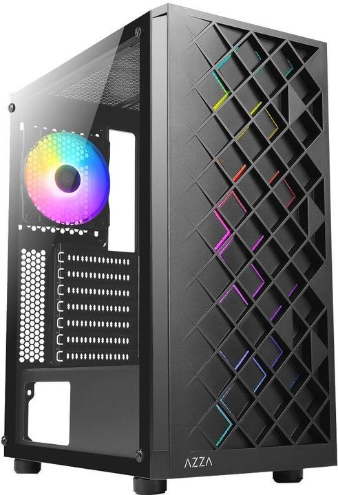 Actual product image Azza Go Midi ATX Spectra 280B tempered Glass ARGB (mATX, Mini-ITX, ATX)