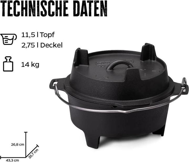 Immagine prodotto Grillfürst Forno olandese BBQ Edizione DO12